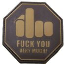 3D Rubber Patch "Fuck You...", multicam