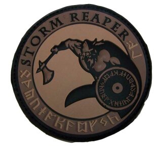 3D Rubber Patch "Storm REAPER" desert