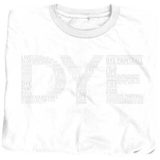 Dye Shirt Typed weiss