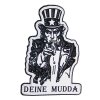 3D Rubber Patch "DEINE MUDDA"