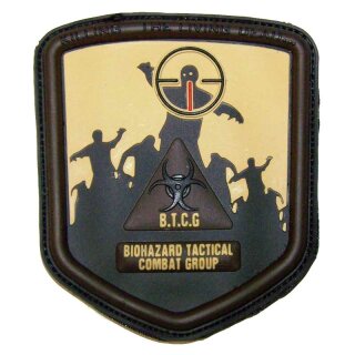 3D Rubber Patch " B.T.C.G" desert