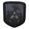 3D Rubber Patch " B.T.C.G" schwarz/grau