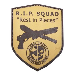 3D Rubber Patch "R.I.P. SQUAD" desert