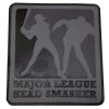 3D Rubber Patch "Major League Headsmasher" schwarz/grau