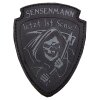 3D Rubber Patch "SENSENMANN" schwarz/grau