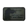 3D Rubber Patch "I dont start fights. I end them!" woodland