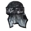 DyeXHalo Headwrap SKULLS BLACK/SILVER