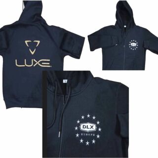 DLX Luxe Zip-Hoodie schwarz